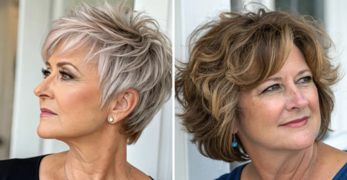 Haircuts For Women Over 50 With Round Faces That Enhance Natural Beauty