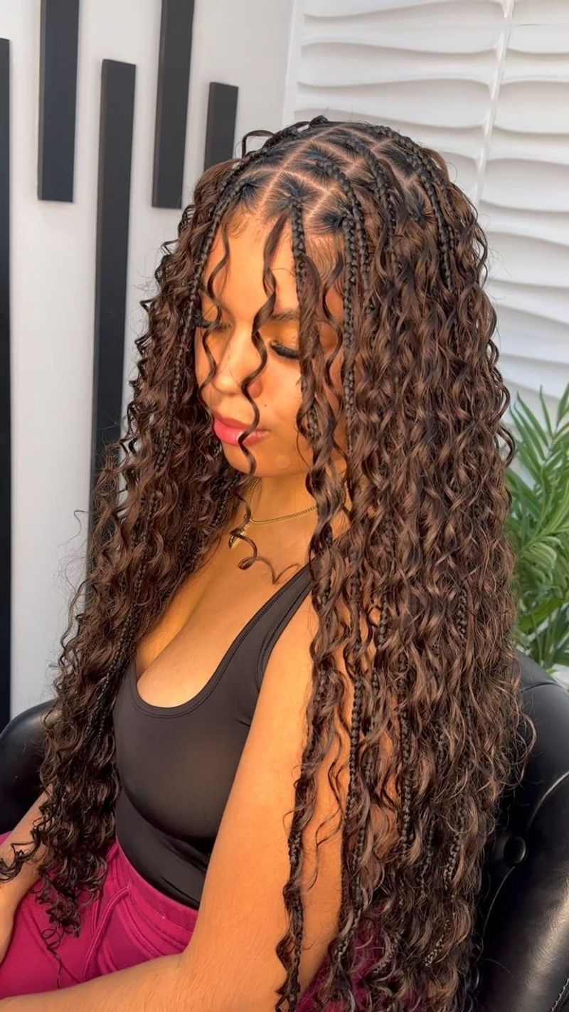 Bohemian Box Braids