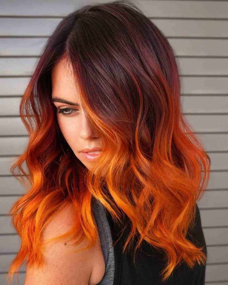 Burnt Orange Ombré