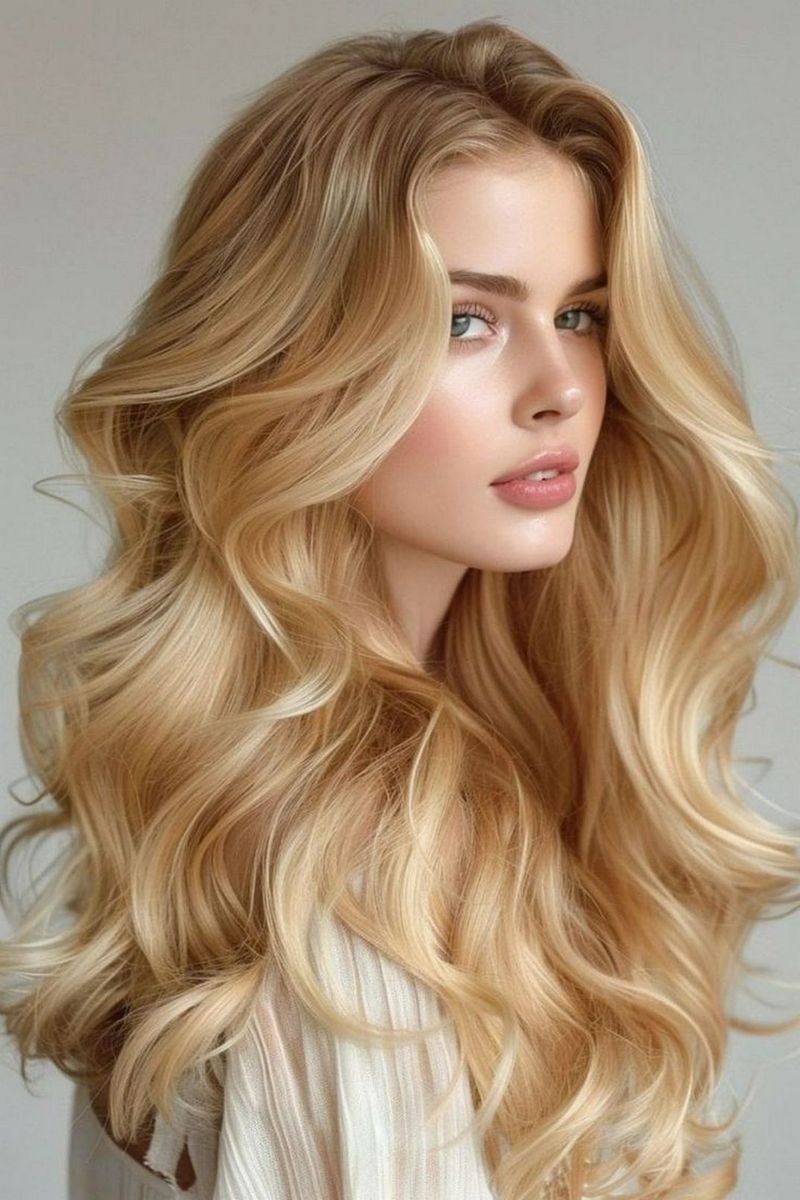 Butter Blonde Voluminous Curls