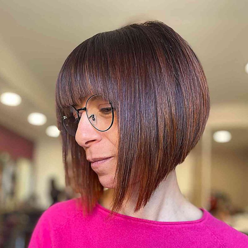 Chin-length Bob with Bangs