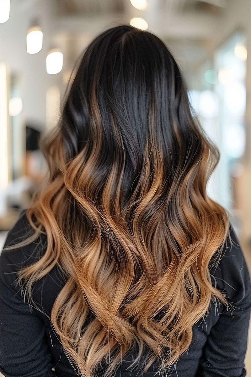 Chocolate Caramel Ombre