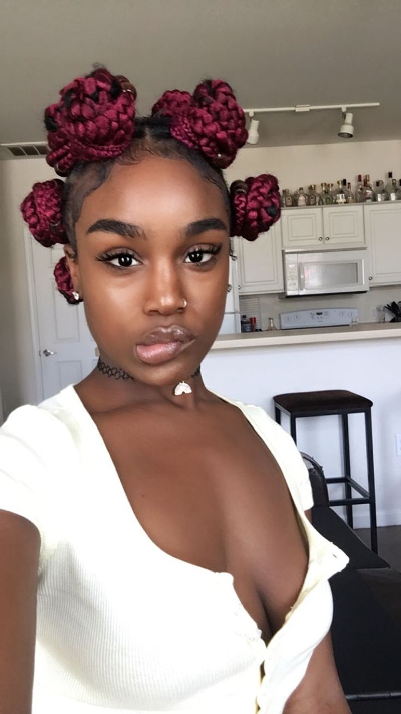 Colorful Bantu Knots