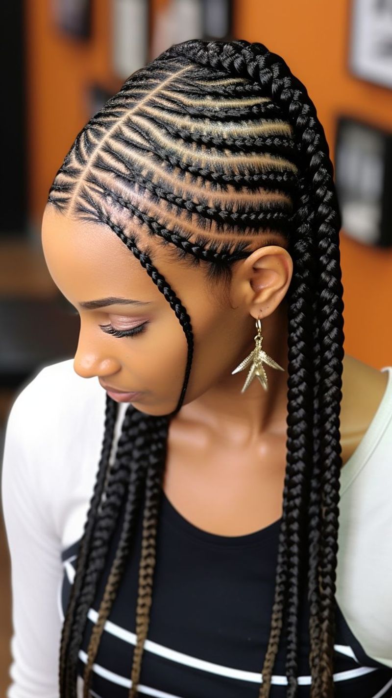 Cornrow-Inspired Ghana Braids