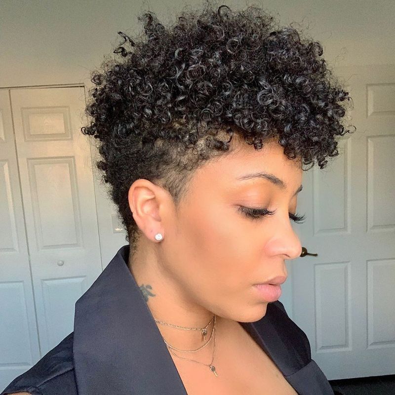 Curly Tapered Fro