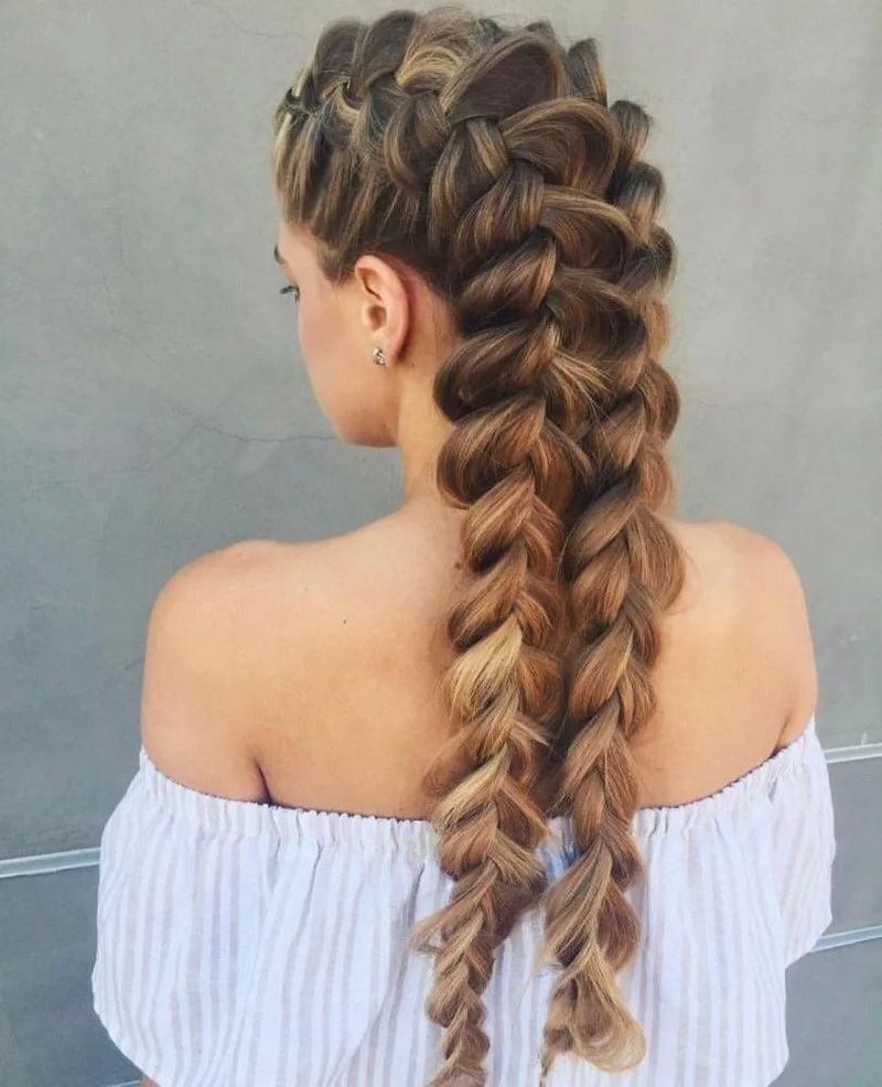 Double Mohawk Braid