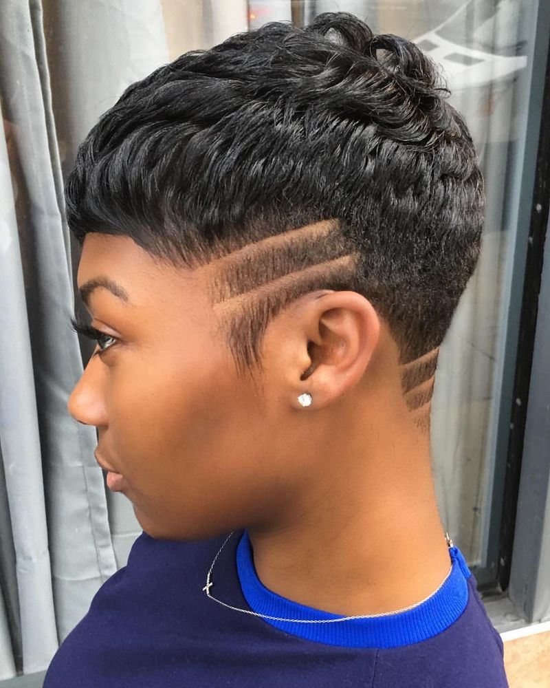 Ebony Pixie Cut