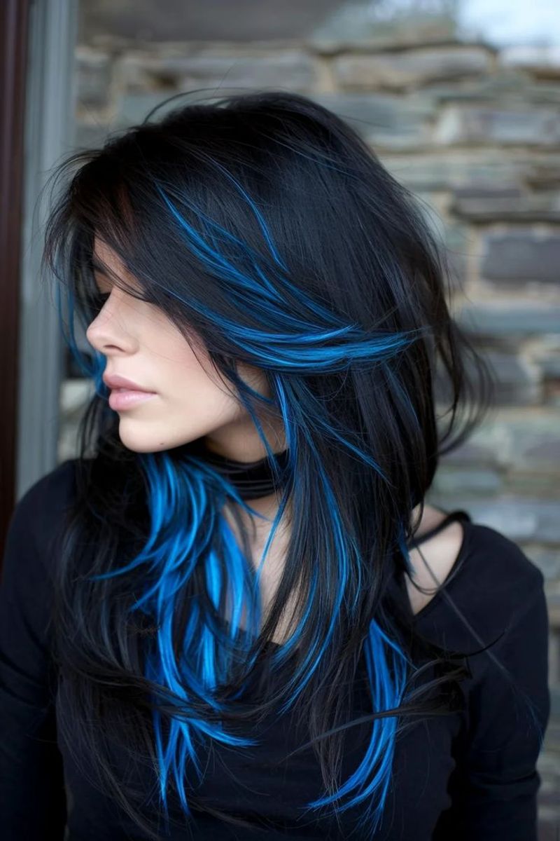 Electric Blue Highlights