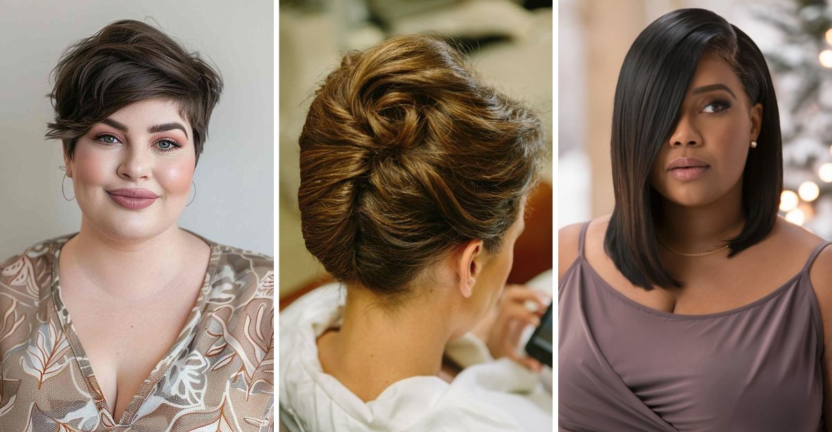 Elegant Hairstyles for Plus-Size Women Over 40 to Highlight Natural Beauty