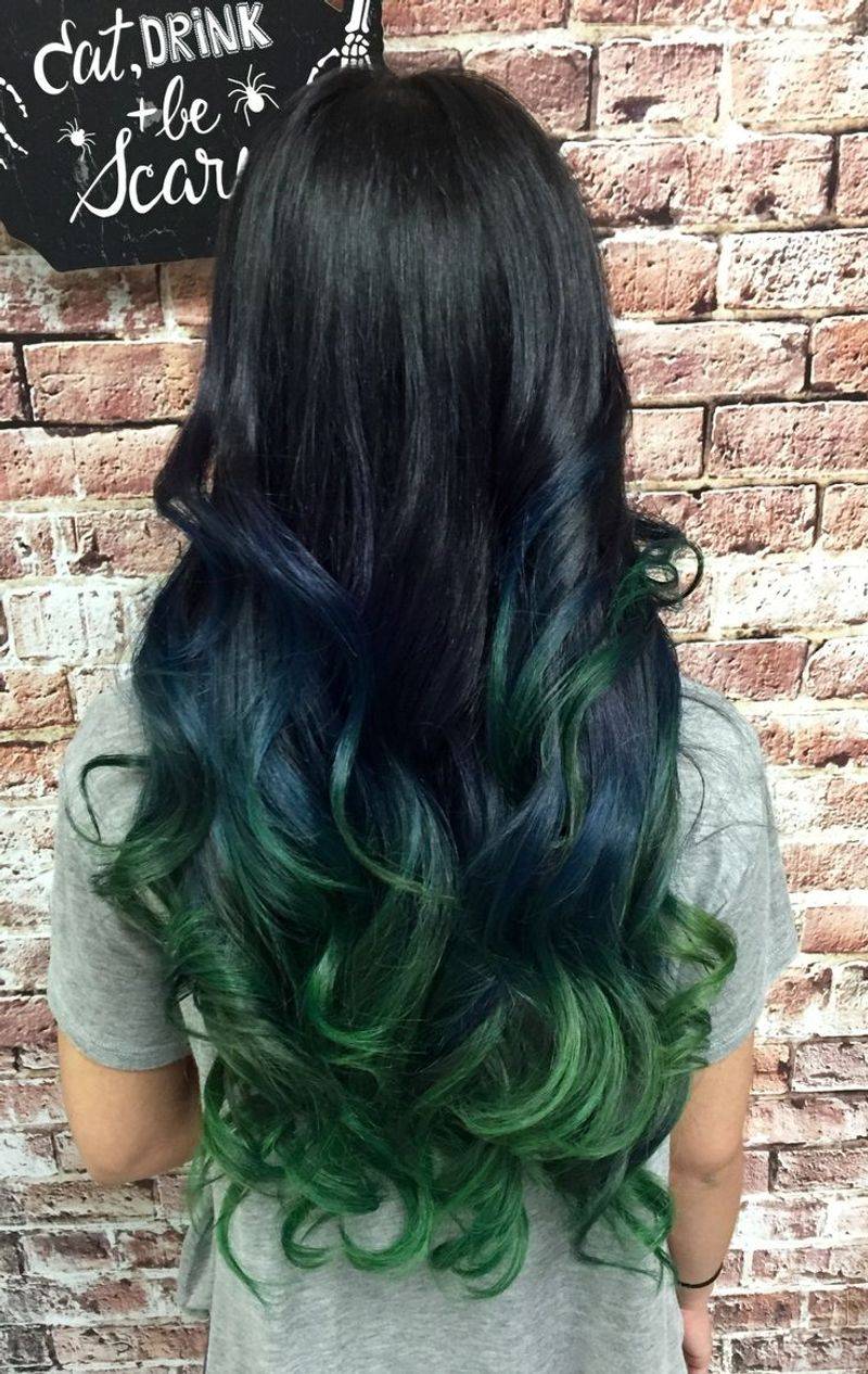 Emerald Green Ombre