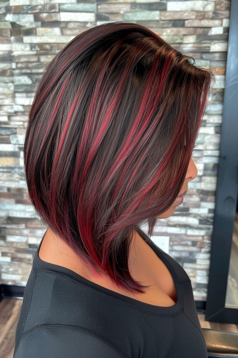 Fiery Red Highlights