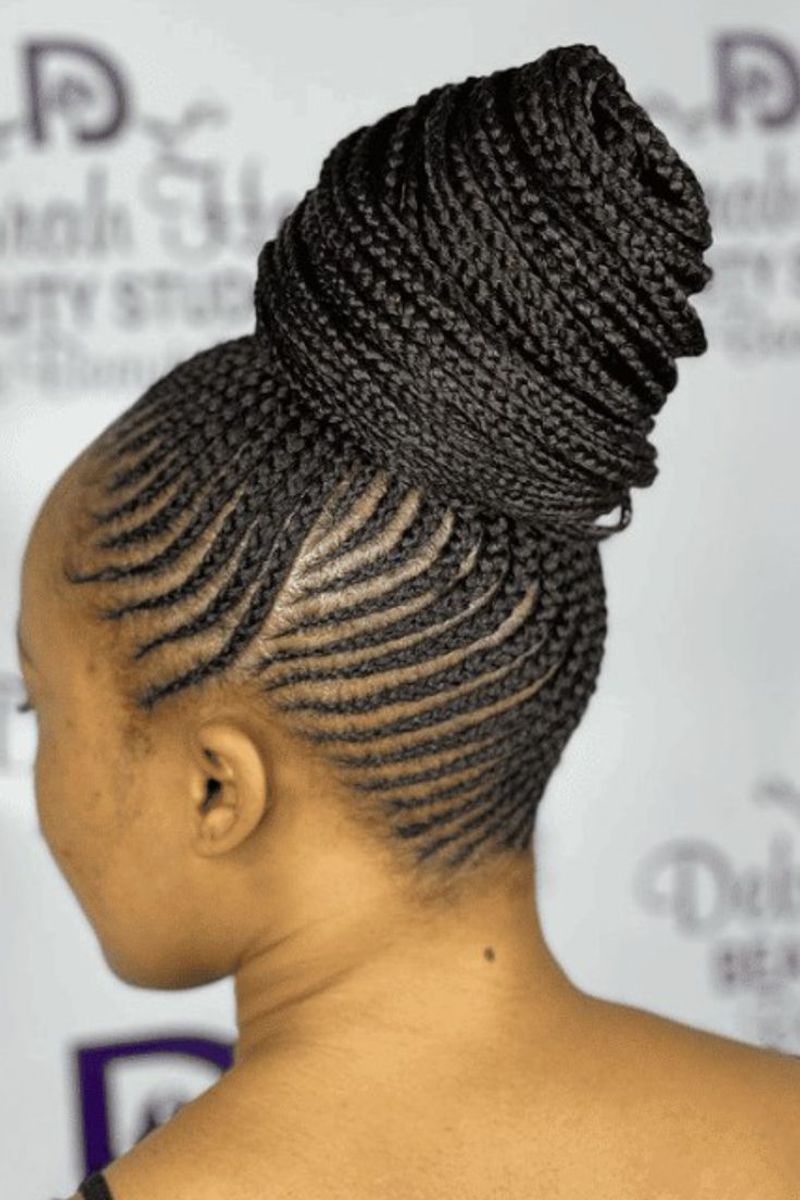 Ghana Braids Bun