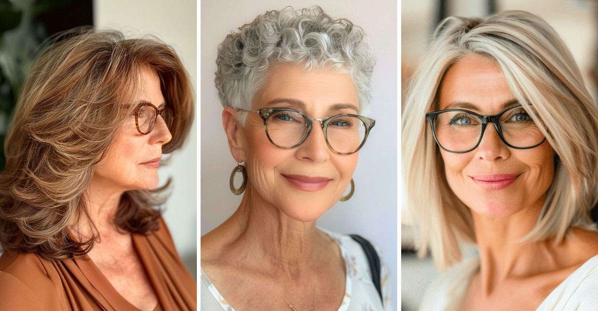 Haircuts for Women Over 60 That Perfectly Complement Glasses