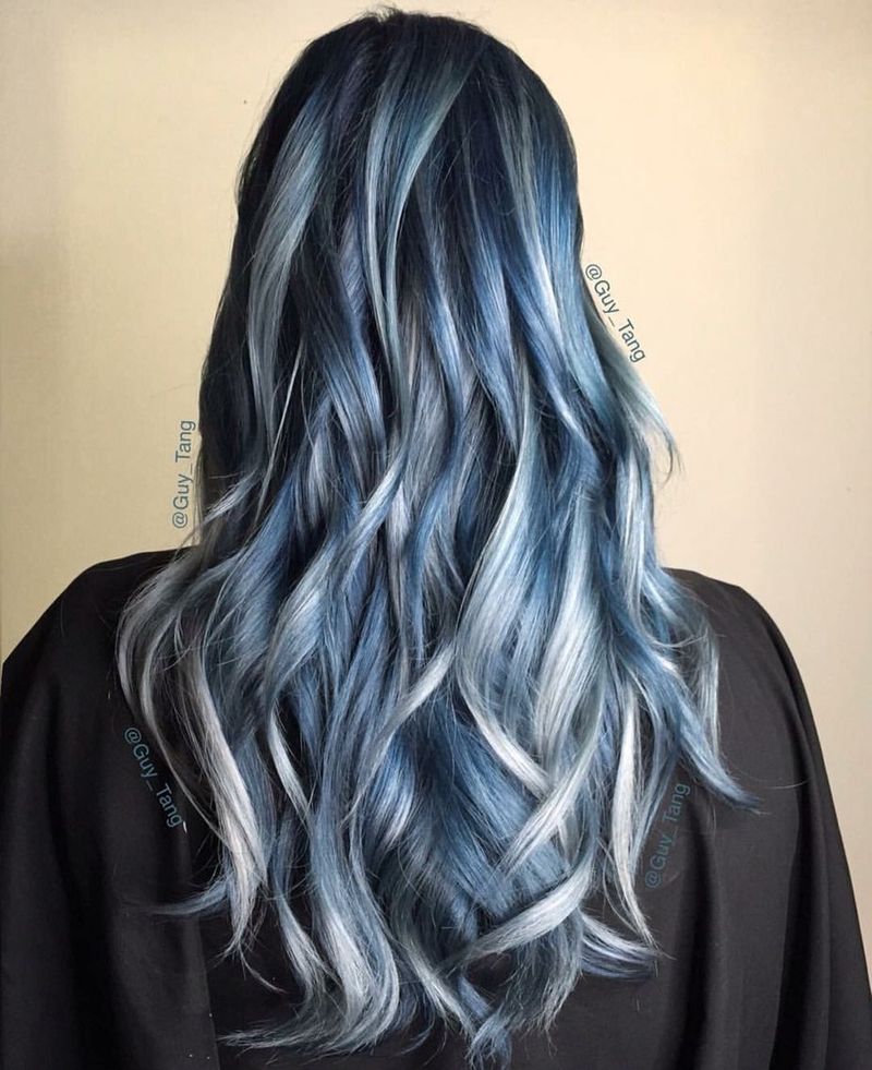 Icy Blue Balayage