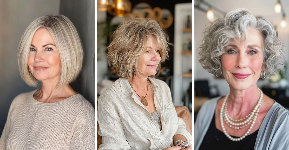 Jaw-Length Haircuts for Women Over 60 That Are Absolutely Stunning