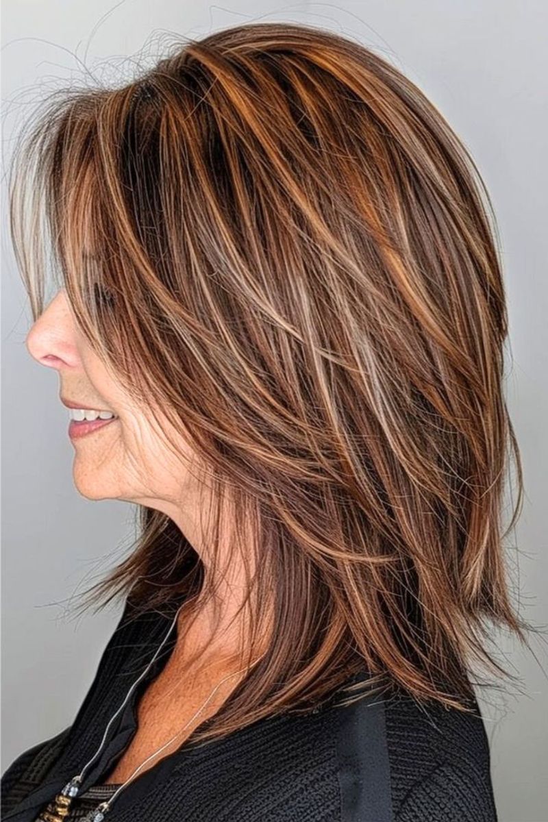 Layered Bob with Balayage