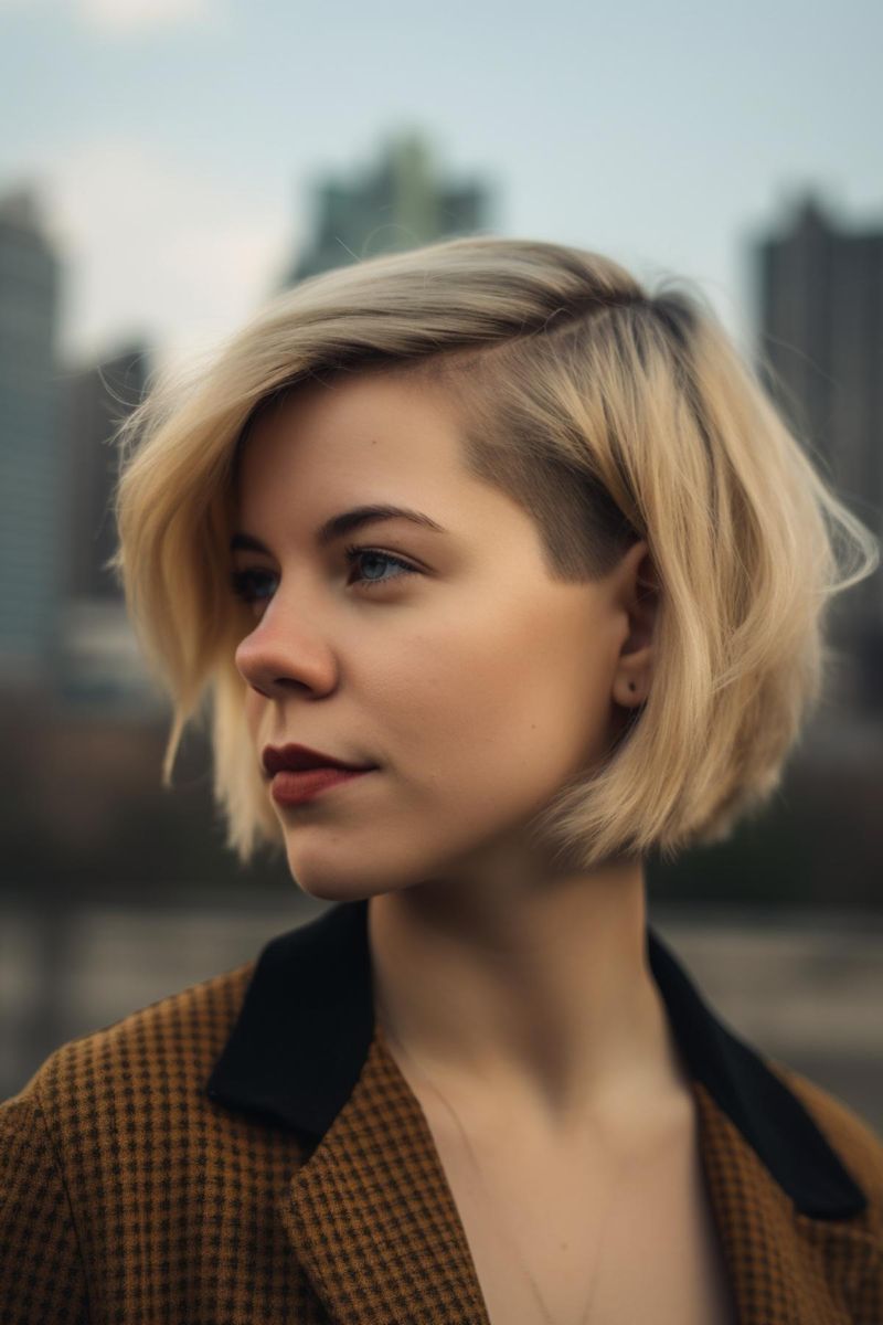 Layered Bob with Undercut