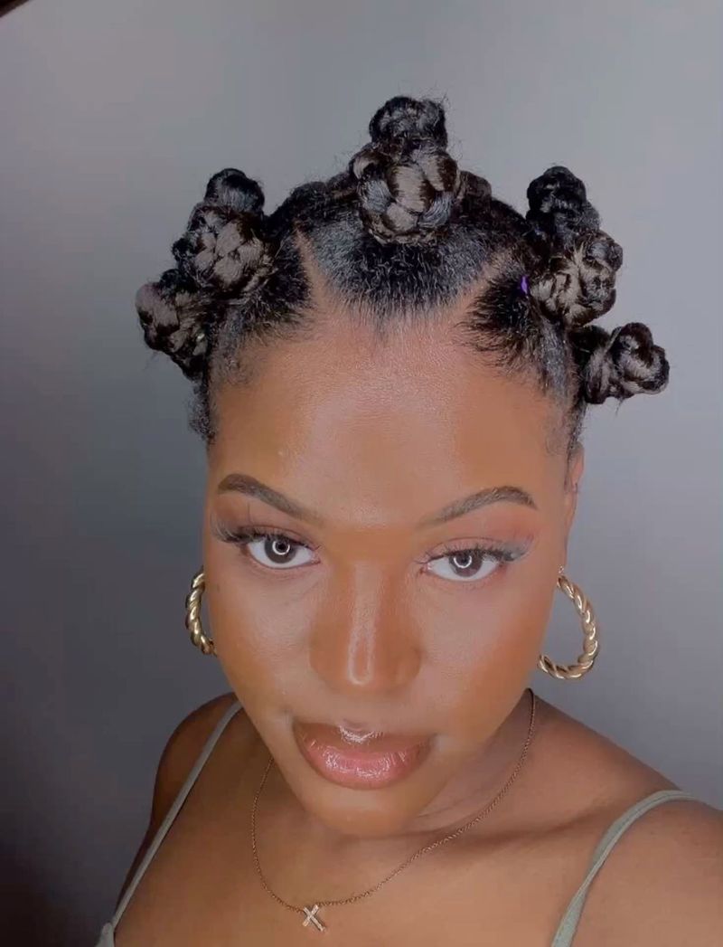 Mini Bantu Knots