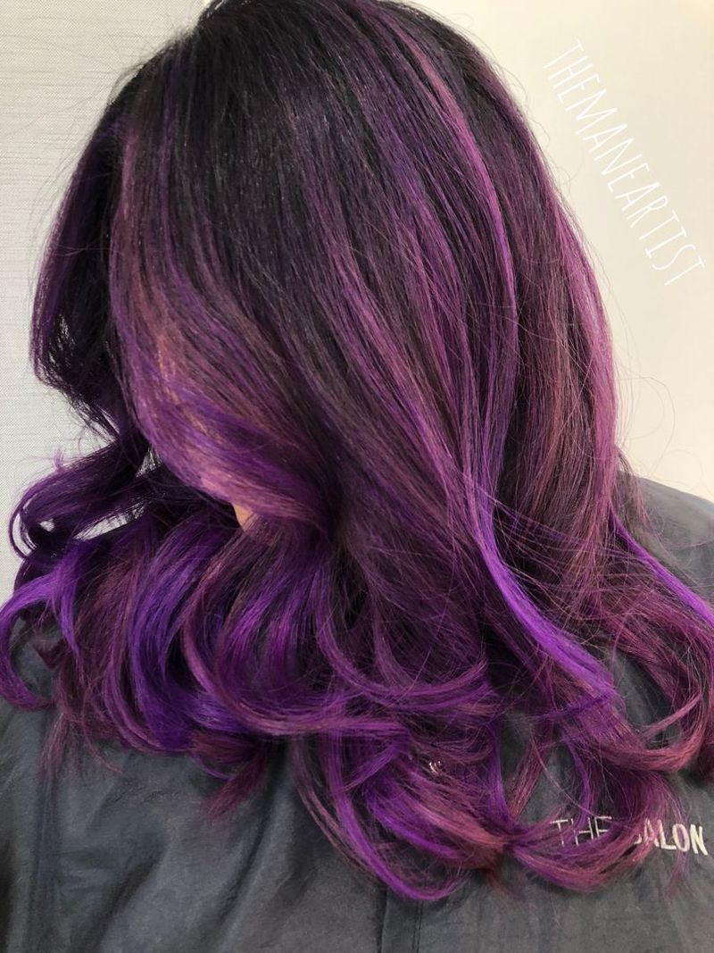 Mystical Purple Highlights