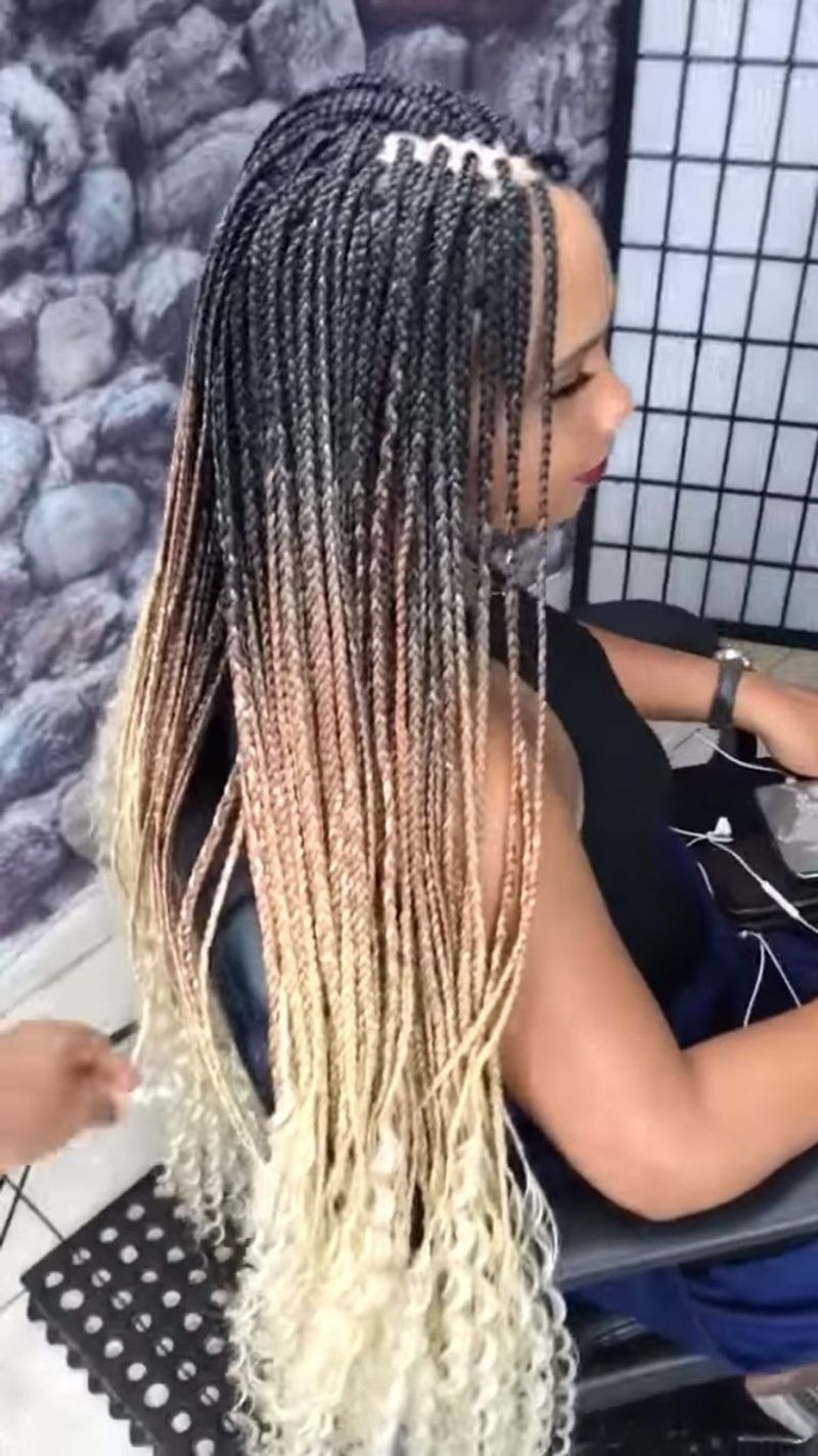 Ombre Box Braids