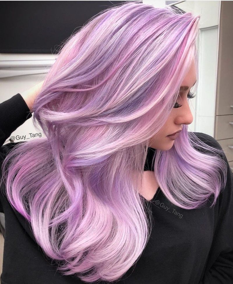 Pastel Pink and Lavender