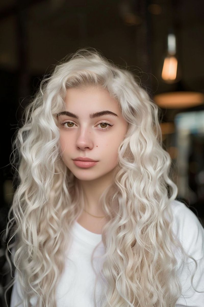 Platinum Blonde Ringlets