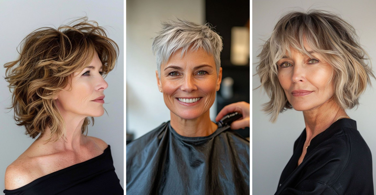 Redefine Your Look with These 7 Stylish Choppy Haircuts for Women Over 60