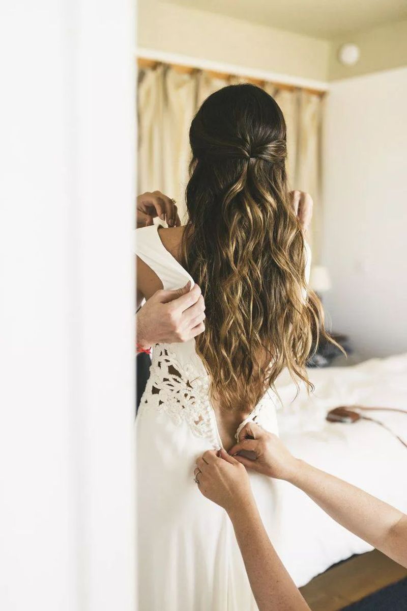 Romantic Loose Waves Bun