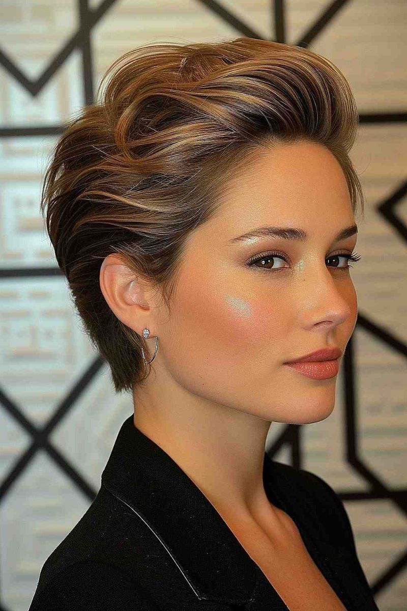 Slicked-Back Pixie