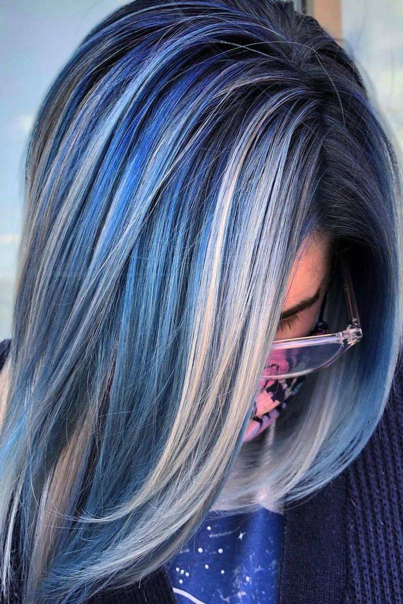 Soft Blue Balayage