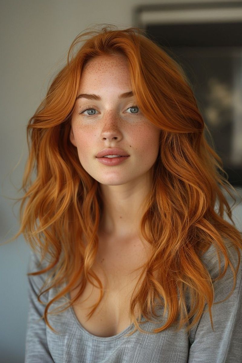 Strawberry Blonde Soft Waves