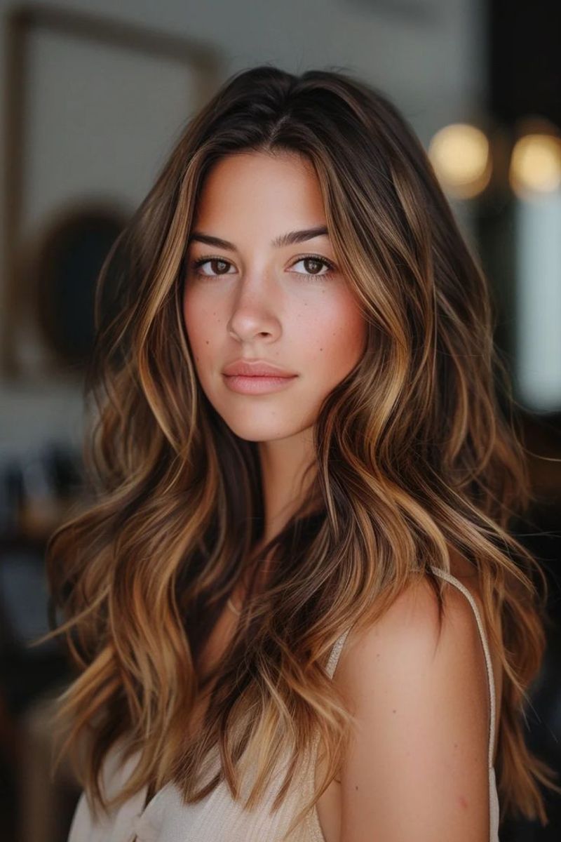 Subtle Caramel Highlights