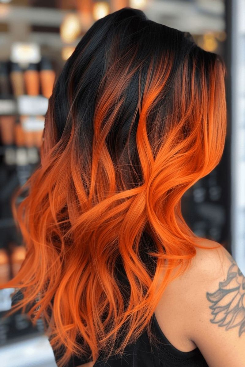 Sunset Orange Highlights