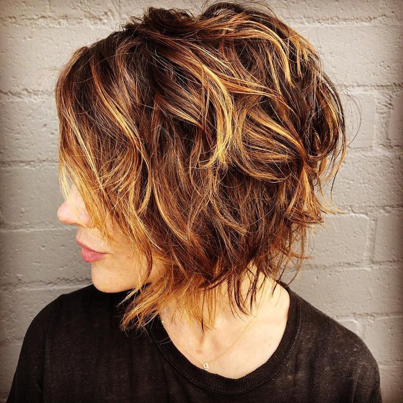 Textured Bob Shag