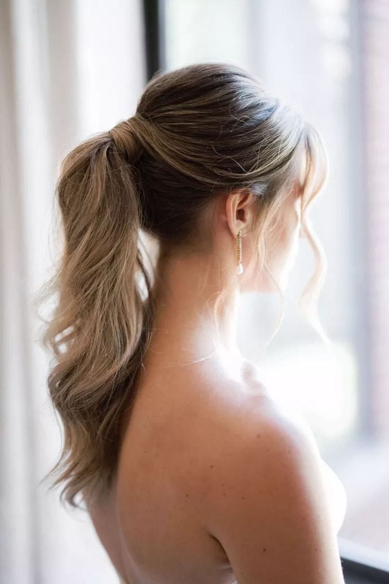 Textured Low Ponytail