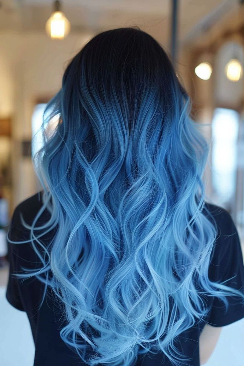 Vibrant Blue Ombre