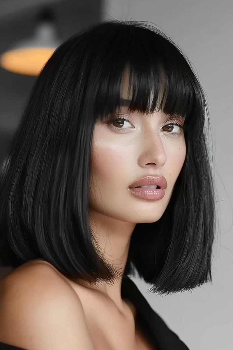 Blunt Cut with Bangs