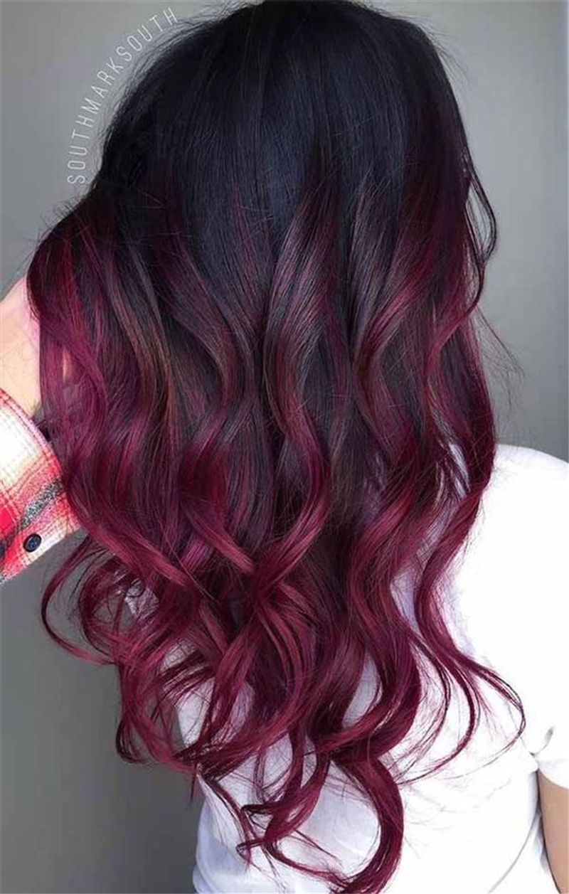 Burgundy Ombre