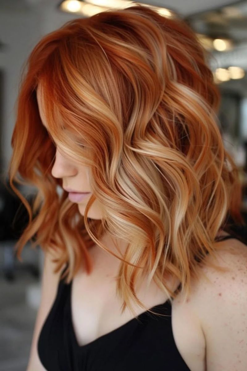 Copper Blonde Highlights