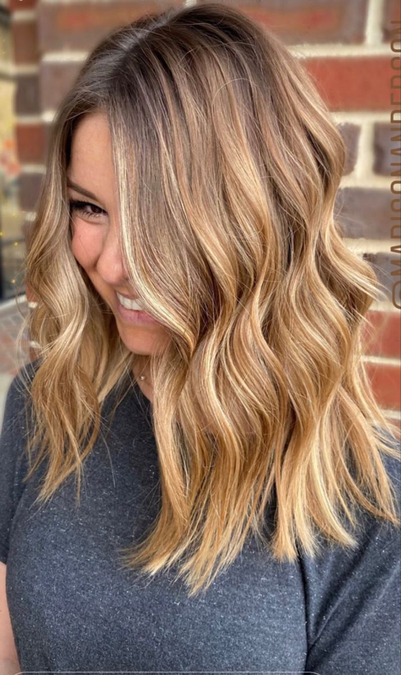 Golden Blonde Highlights