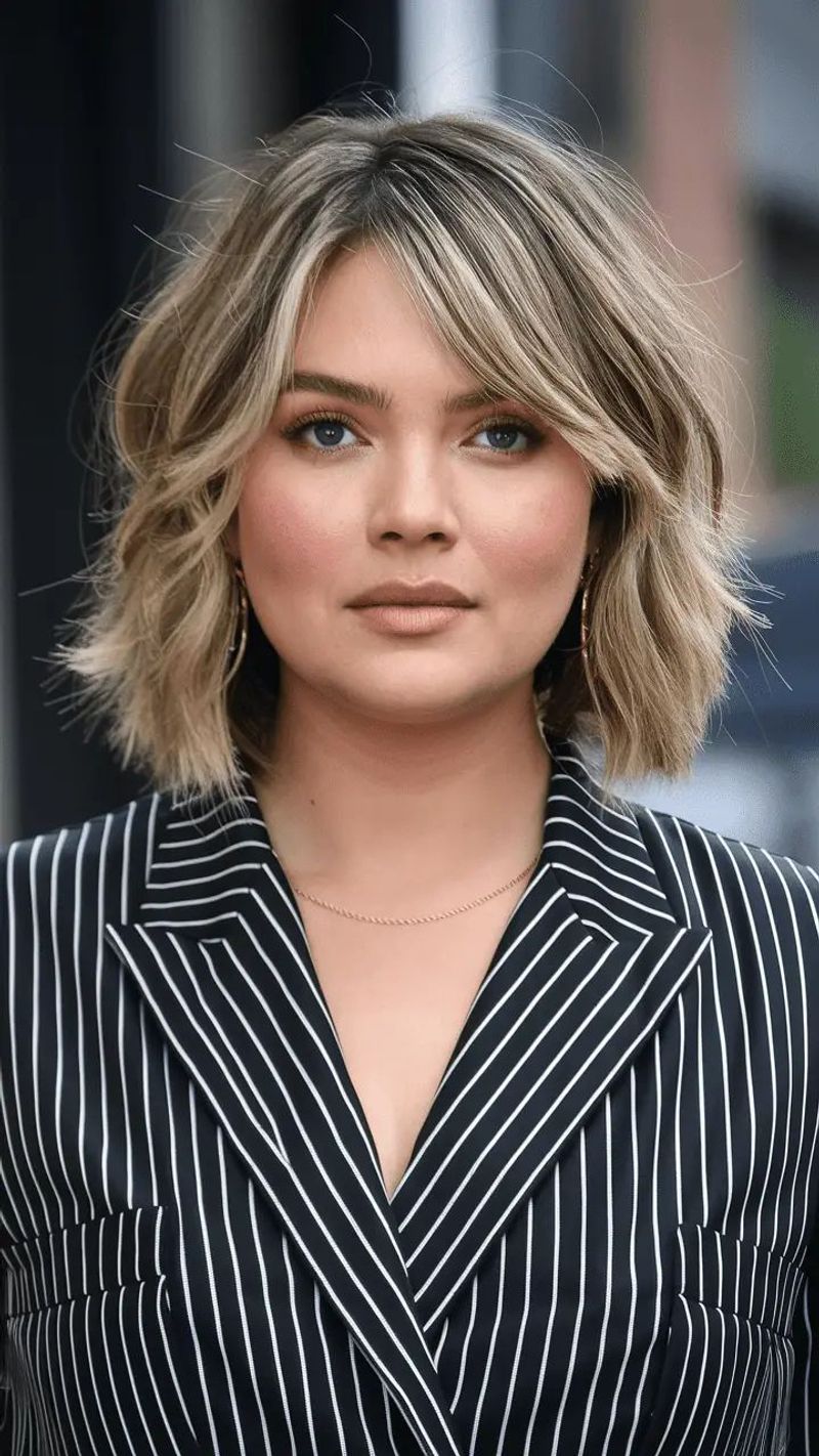 Tousled Shoulder-Length Cut