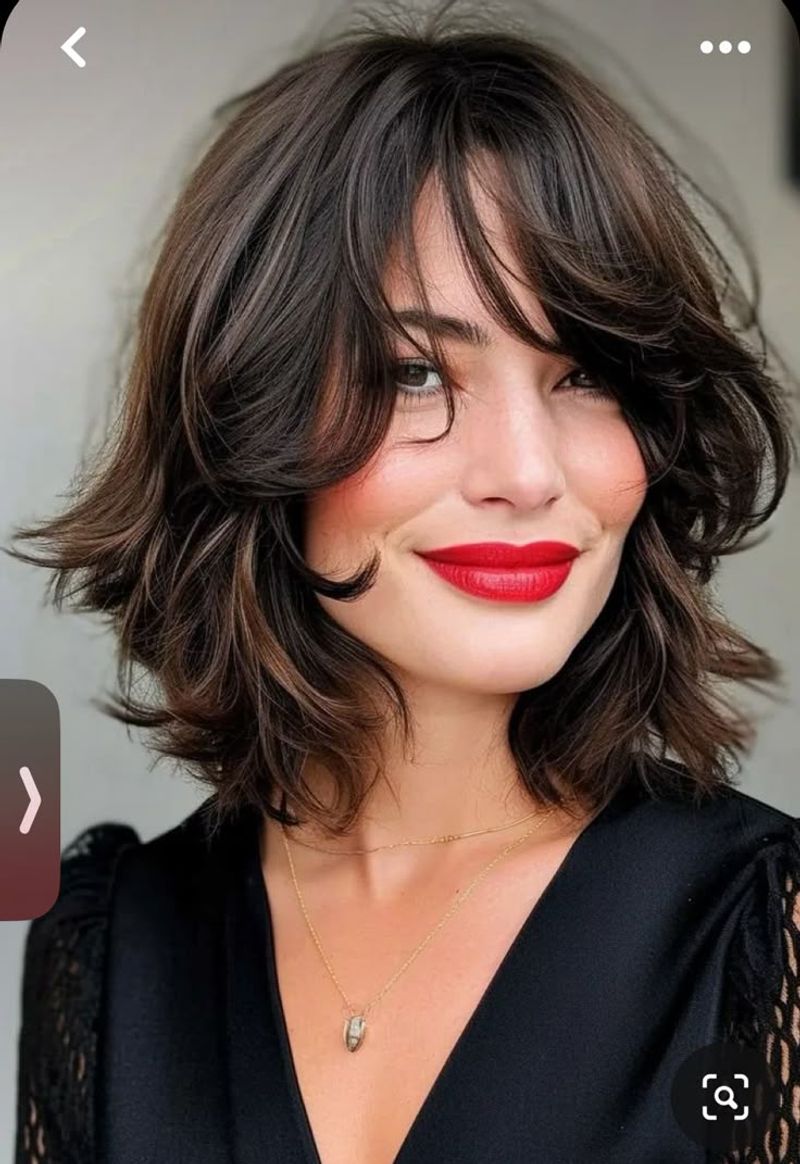 Wavy Long French Bob