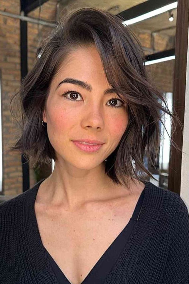 Choppy Bob with Side Part