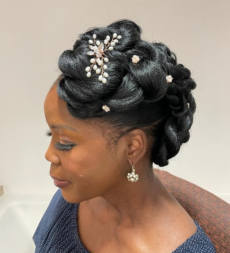 10. Complex Updos with Heavy Accessories