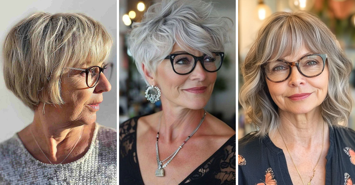 21 Youthful Hairstyles for Women Over 60 with Grey Hair