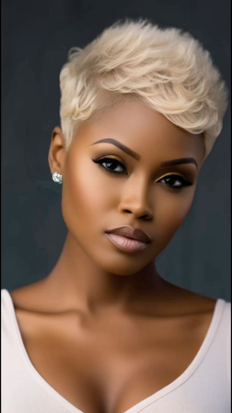 Bleached Blonde Pixie