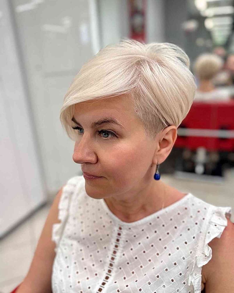 Blonde Pixie with Undercut