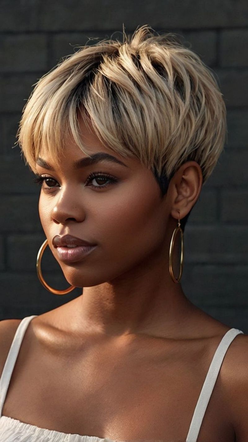 Bold Bangs Pixie