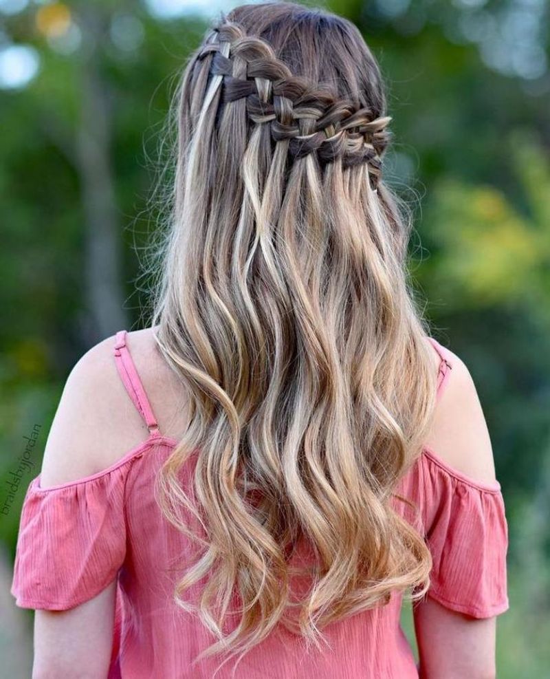 Braided Waterfall Look
