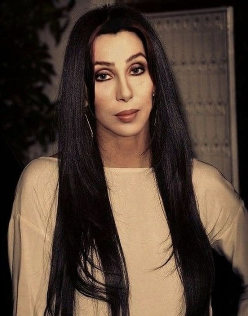 Cher's Long Straight Hair